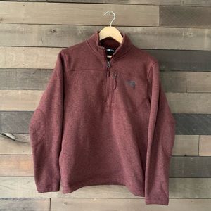 The North Face Maroon Quarter-Zip Sweatshirt